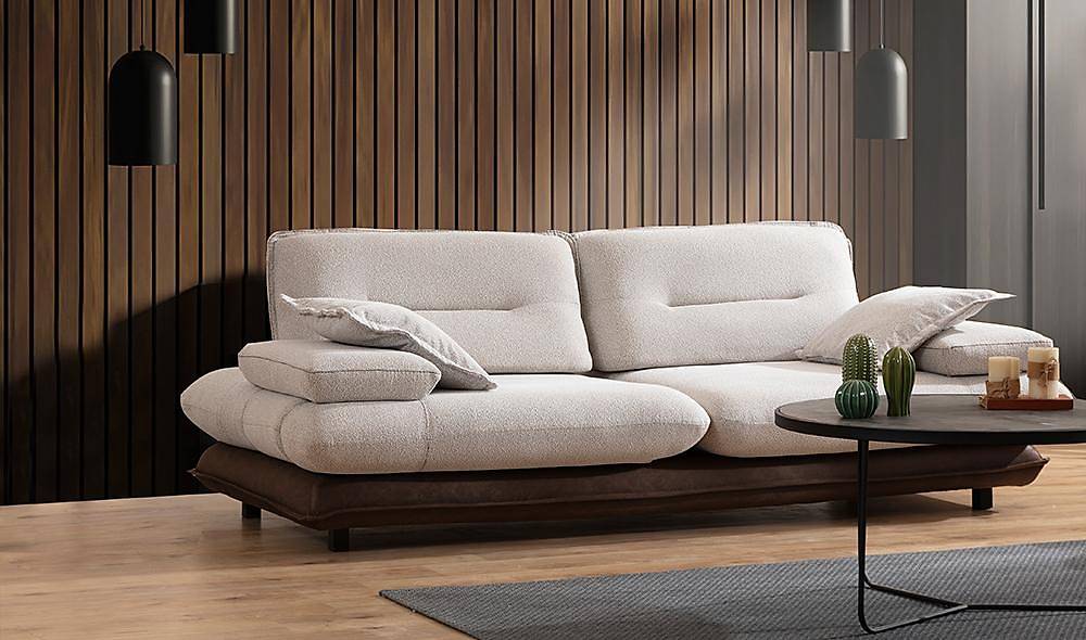 Modena Sofa Set - Cream Brown