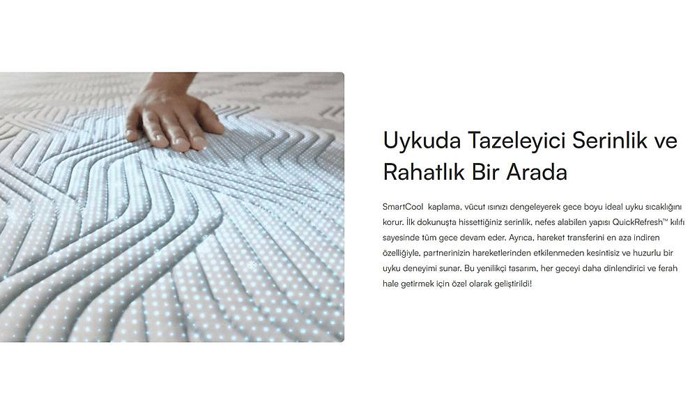 Yatsan Tempur Pro Plus Smart Cool Bed