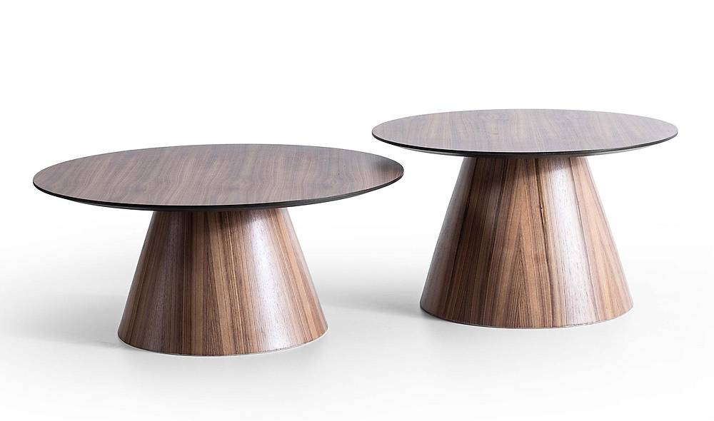 Osaka Double Table Set - Walnut