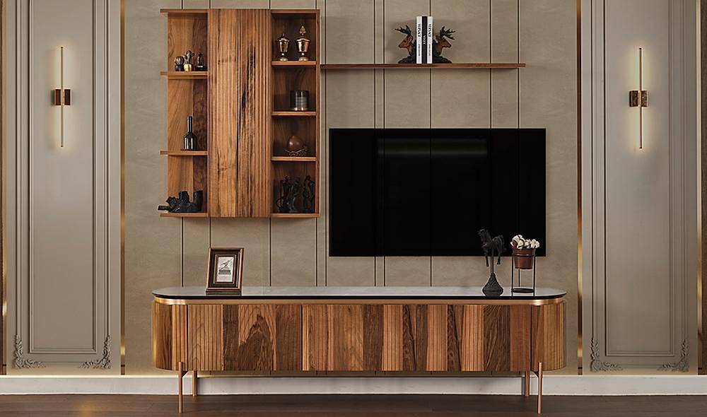 Mood Walnut Tv Unit