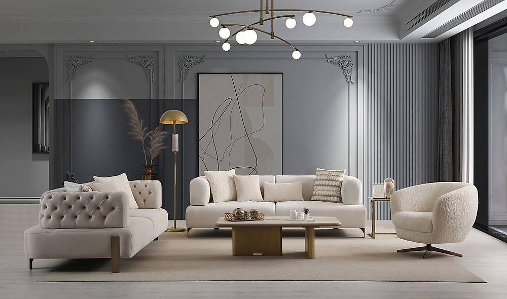 Nesta Sofa Set - Bed - Metal Leg