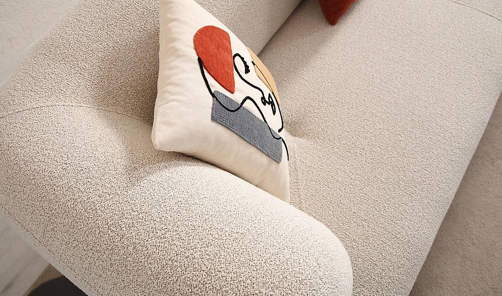 Brown Sofa - Bed - Metal Leg