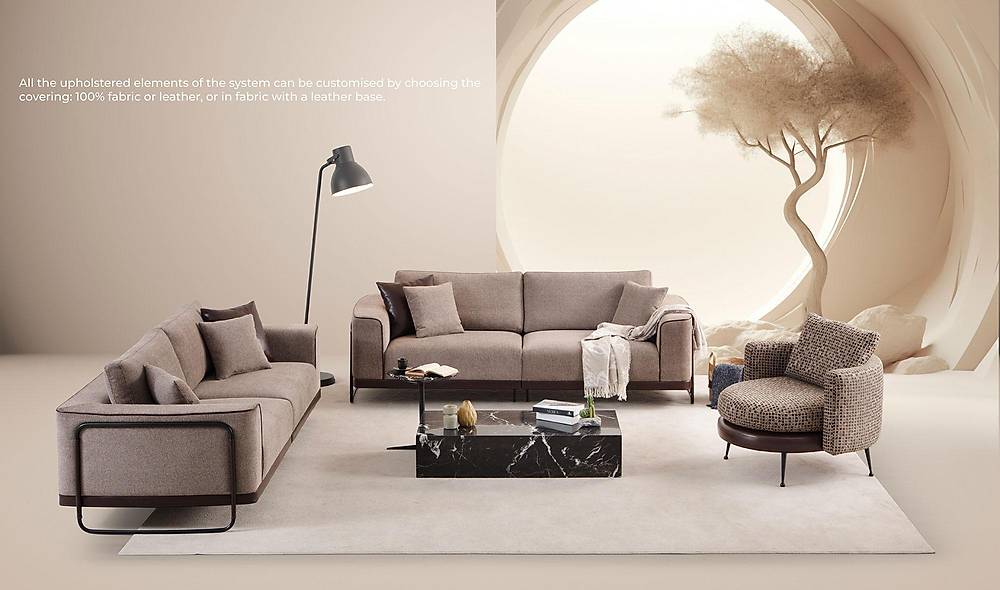 Calipto Sofa Set - Brown