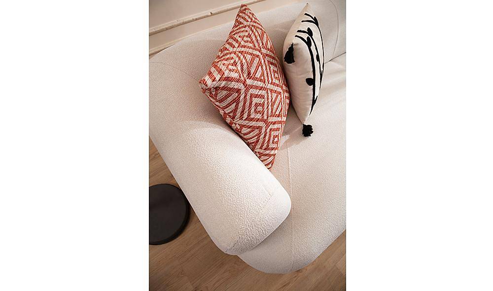 Brown Sofa - Cream