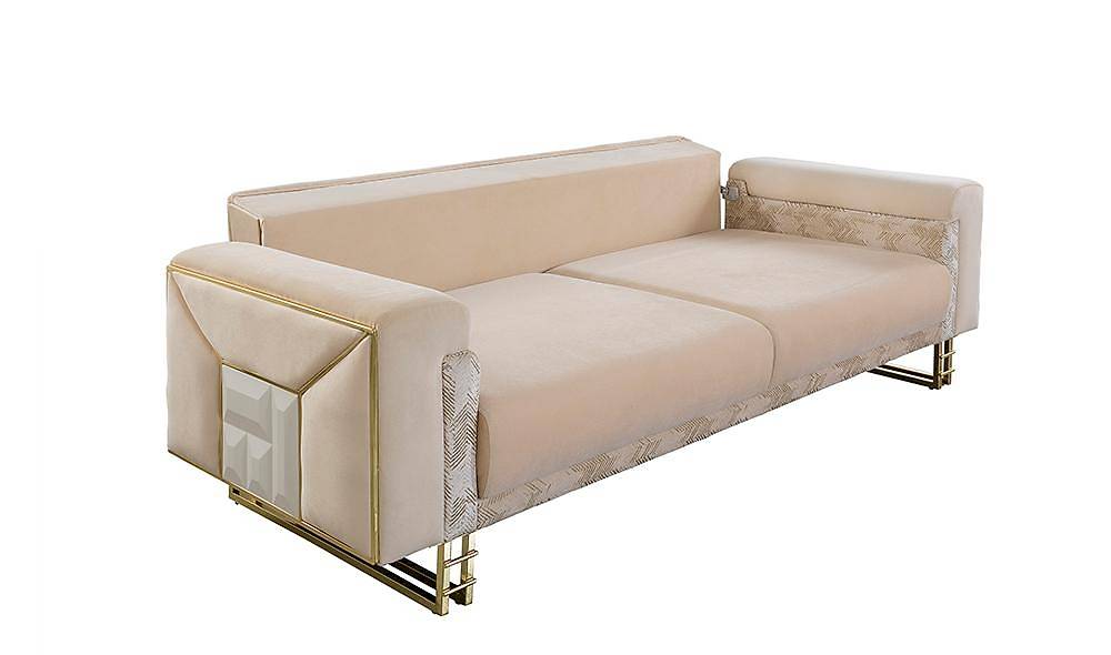 Nehir Cream Living Room Set
