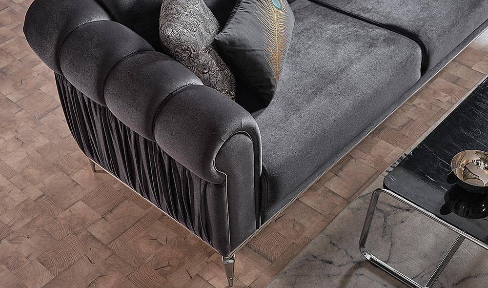 Capris Sofa with Metal Design