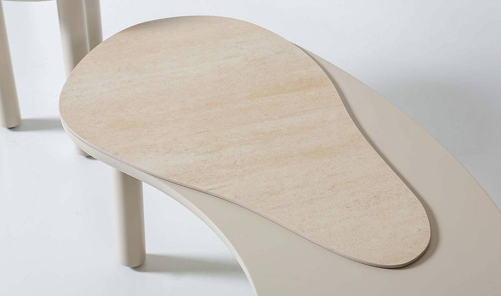 Vittore Coffee Table Set - Cream