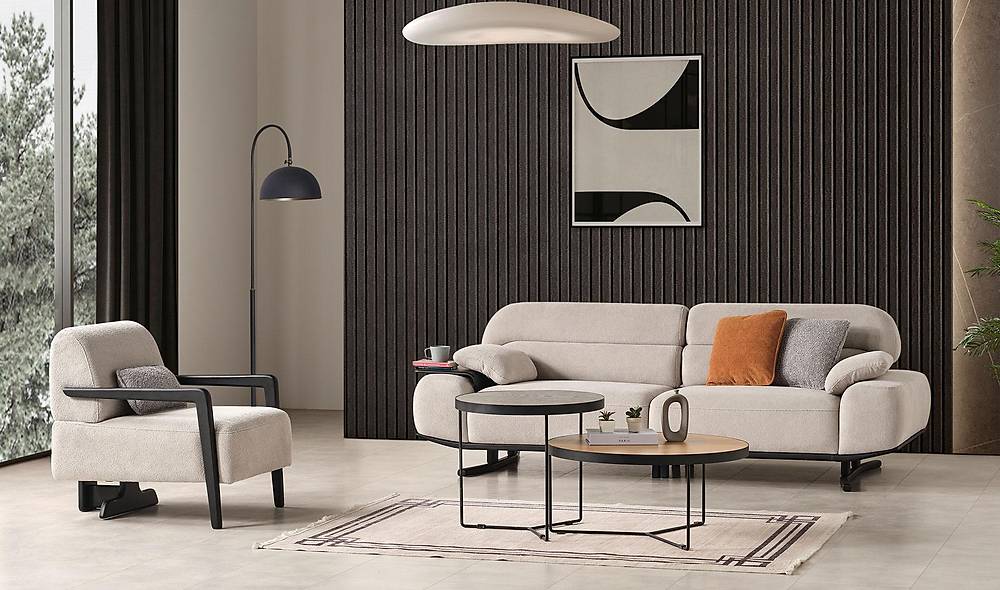 Aldo Sofa Set - Black