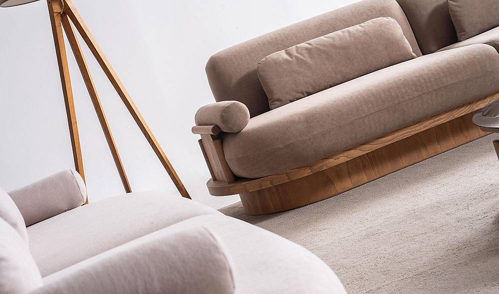Bitez Sofa - Oak - Brown