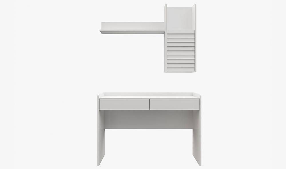 izgi Study Desk - White