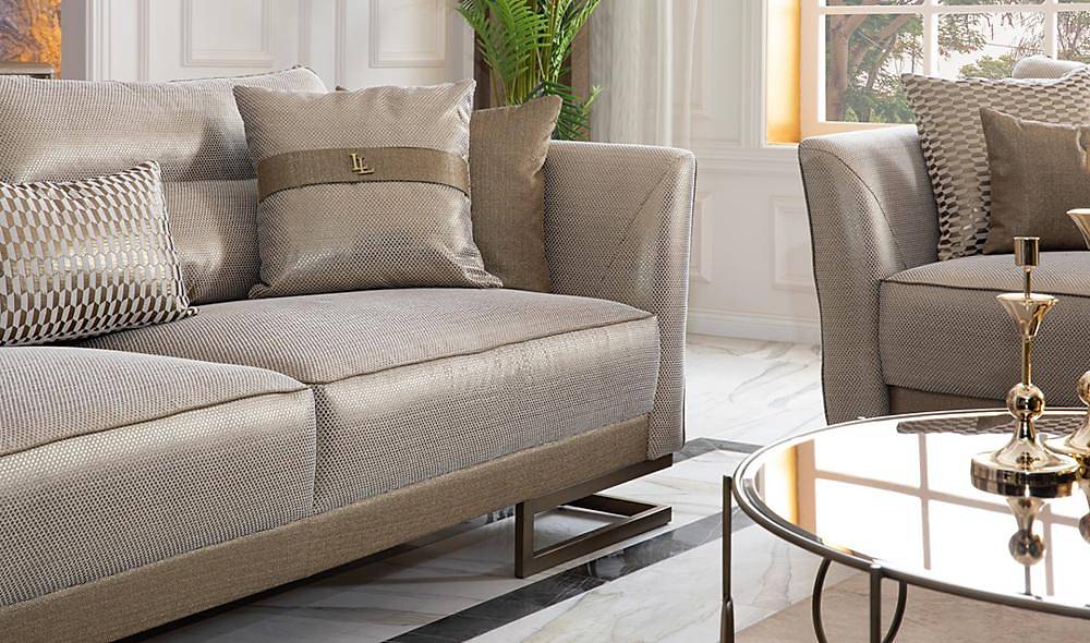 Visage Living Room Set Gray