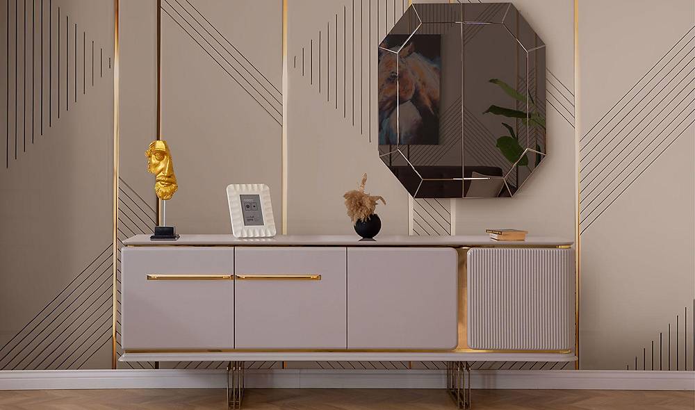 Farya New Dining Room - Gold