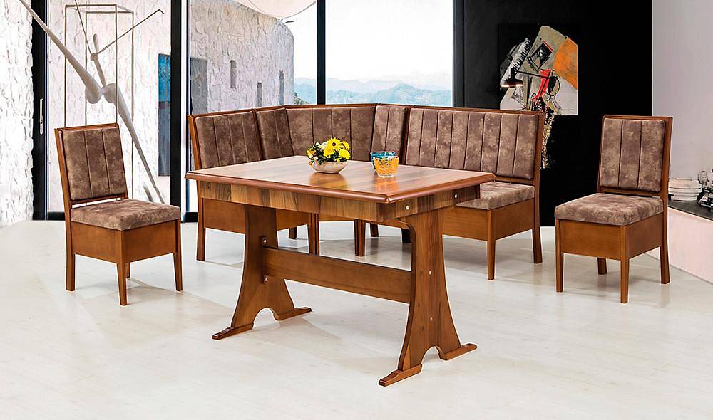 Riva Kitchen Corner Set - Brown