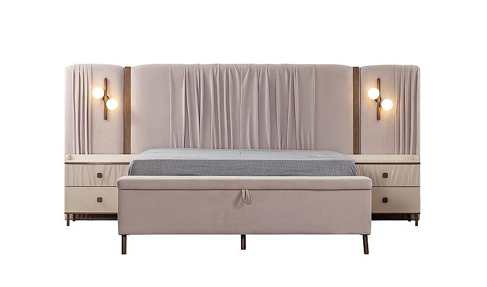 Lorenzo Base Bedstead and Headboard