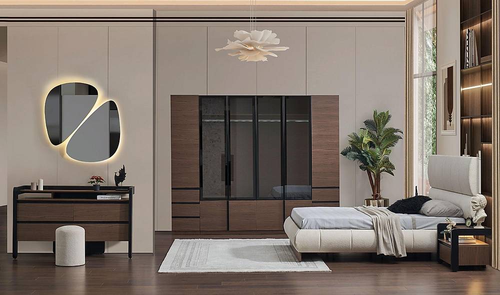 Bologna Base Bedroom - Walnut