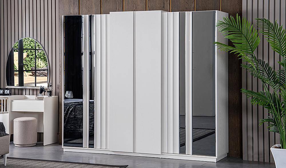 Montana 6 Door Wardrobe - Moonstone