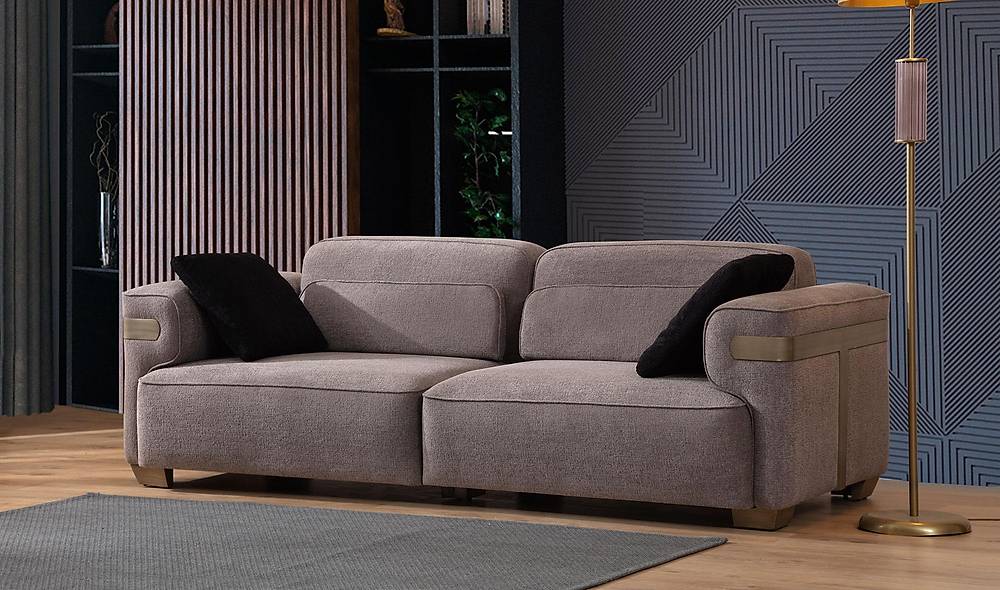 Lanika Triple Sofa - Mink