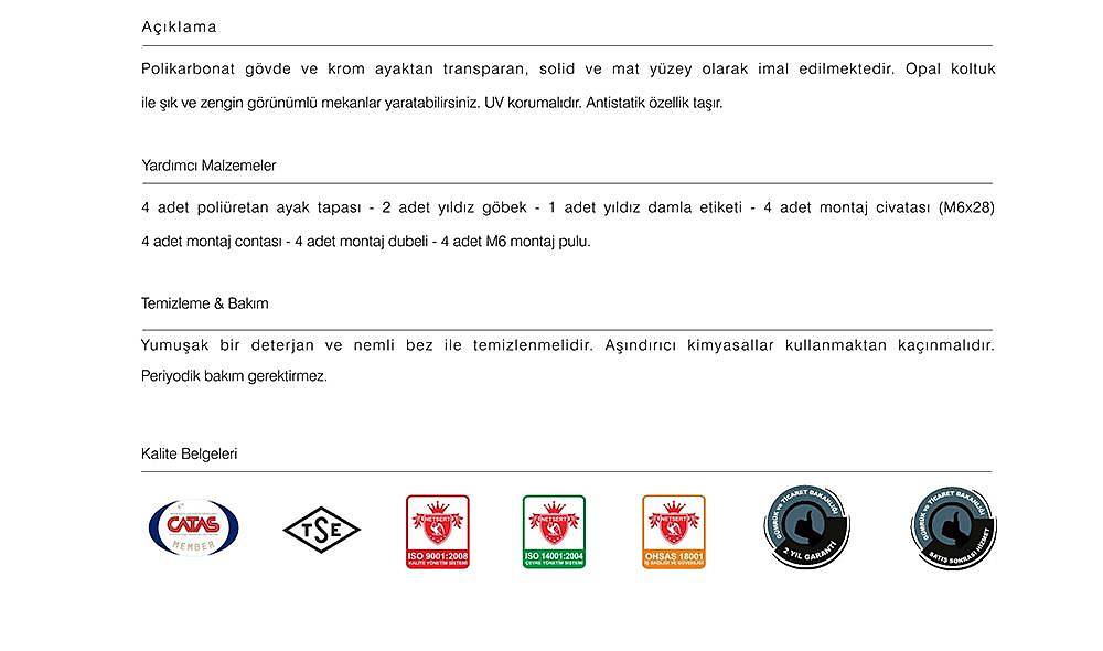Opal-ML Chair 2 Piece