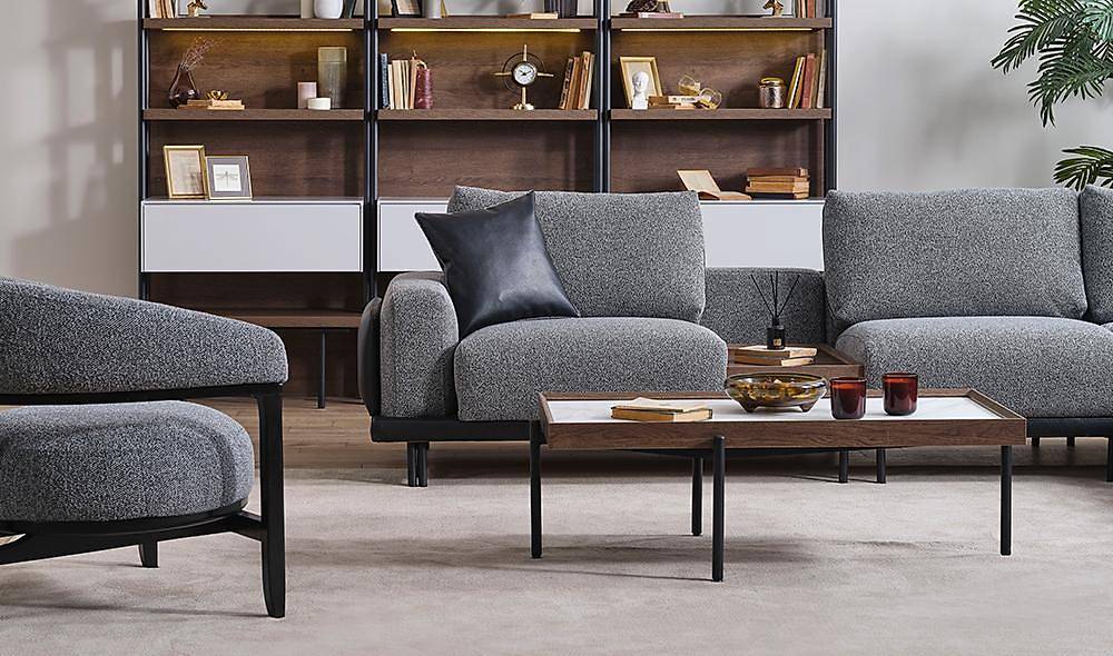 Gusto Corner Set - Gray