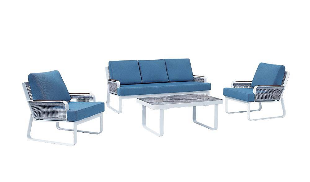 Arven Garden Sofa Set - Blue