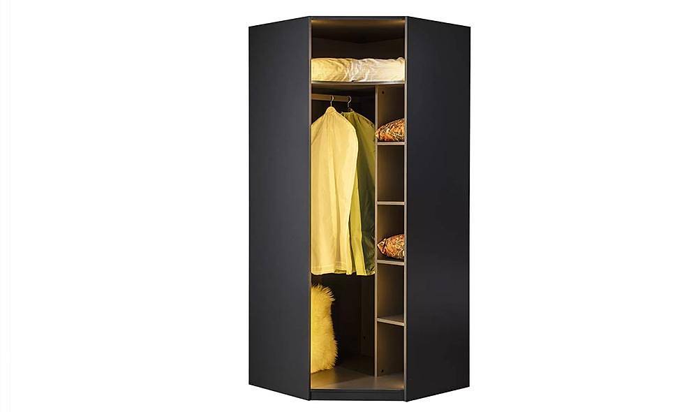 Suare Anthracite Corner Wardrobe
