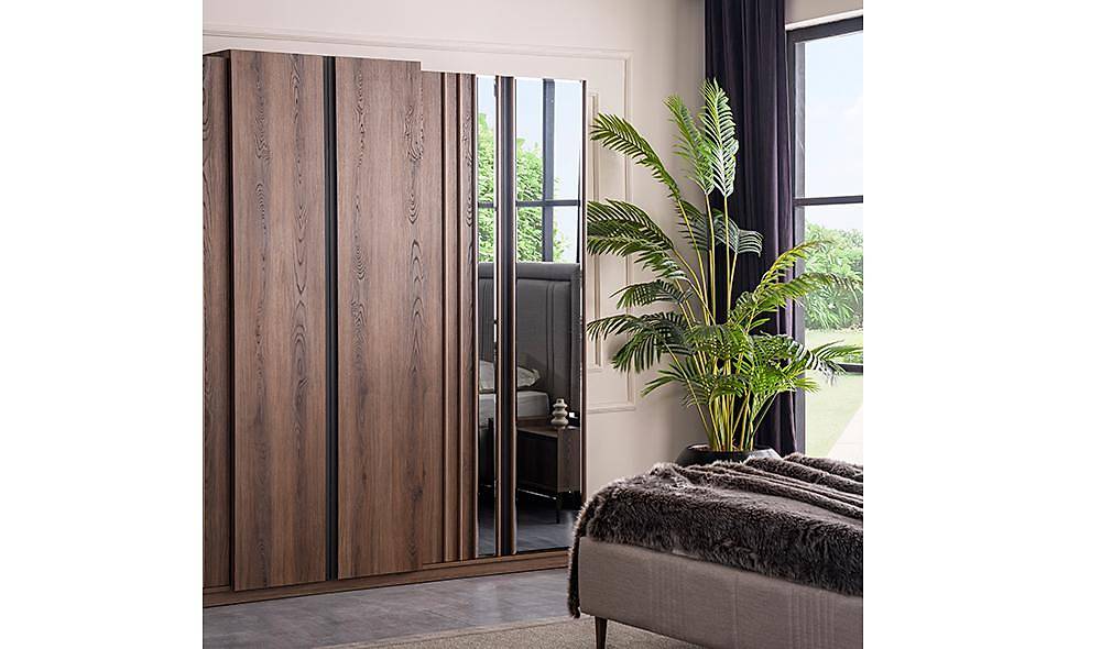 Montana 6 Door Wardrobe - Walnut