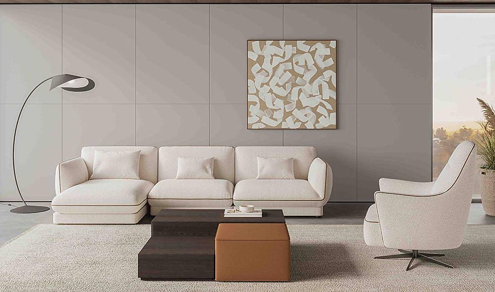 Kestel Corner Sofa Set - Brown