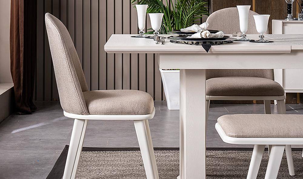 Montana Dining Table Set - Moonstone