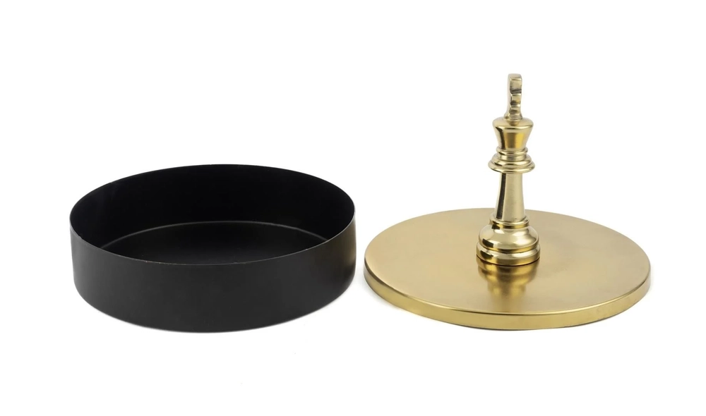 King Gold Black Metal Box