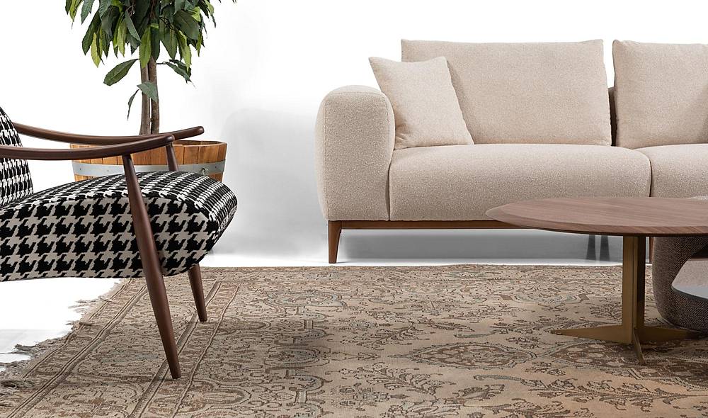 Selvare Sofa Set - Cream Brown