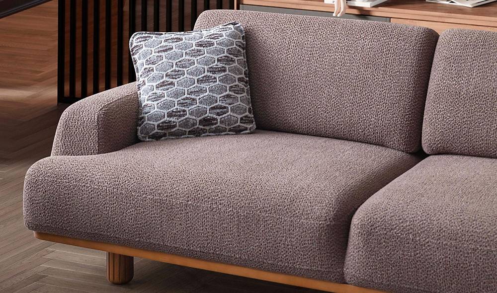 Linz Sofa - Brown - Cream