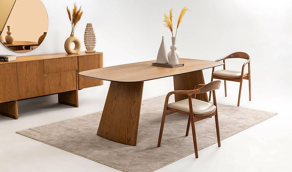 Penora Dining Room - Oak - Beige