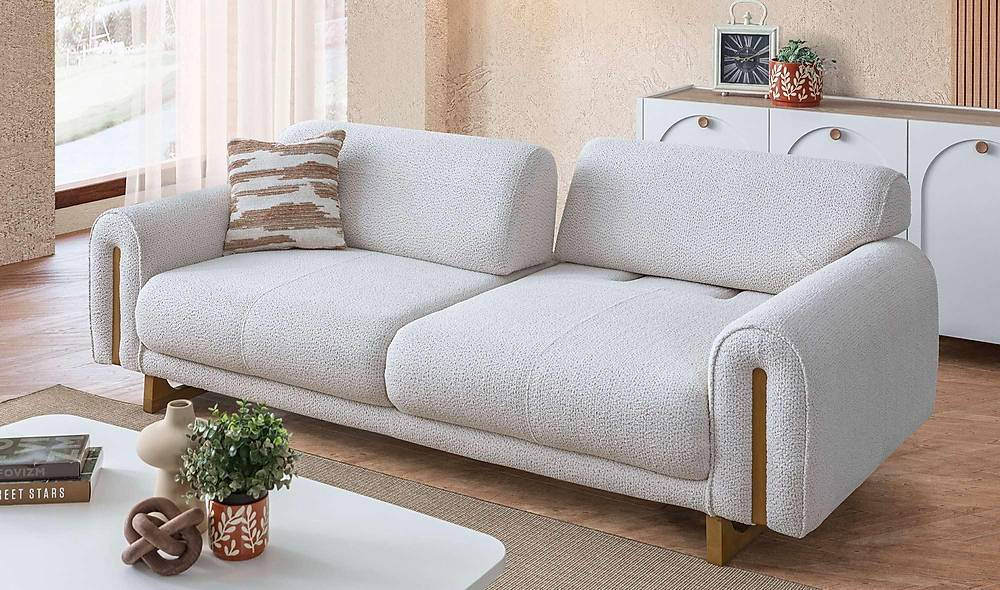 Lenora Sofa Set - White