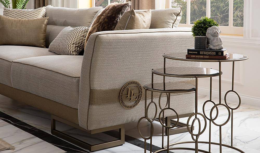 Visage Living Room Set Gray