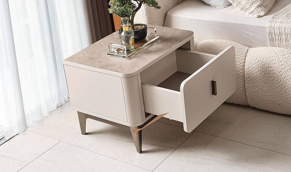 Monica Bedstead and Headboard - Cream