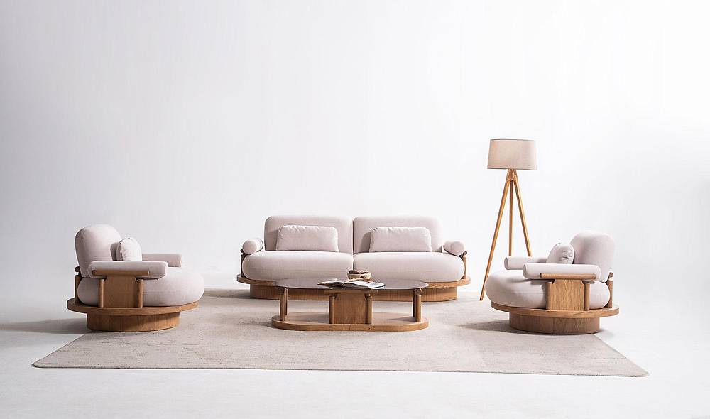 Bitez Sofa Set - Oak