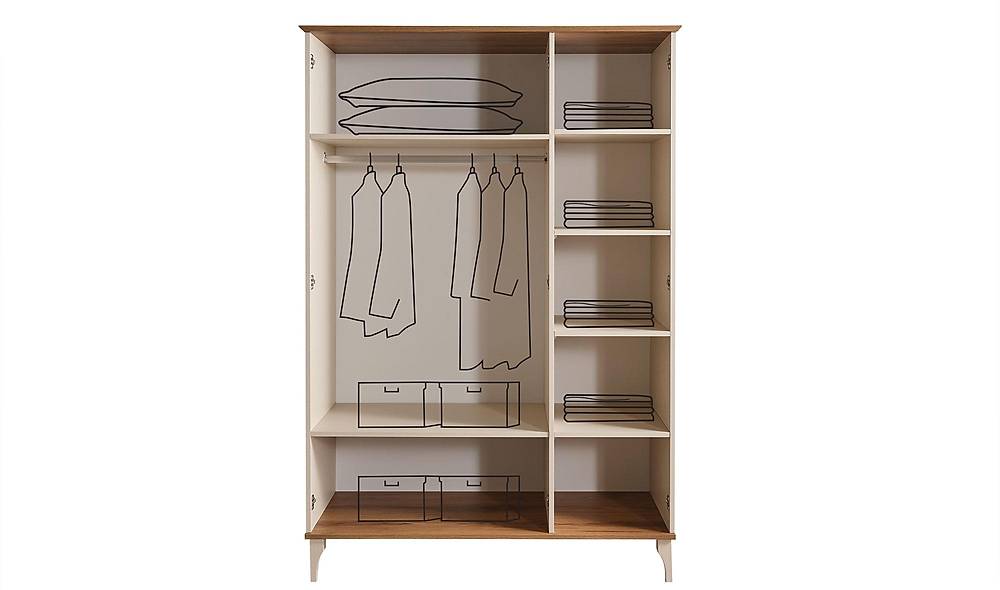 Aurora Wardrobe - 3 Door