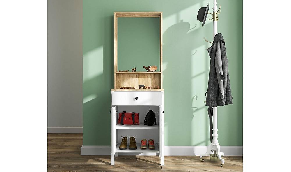 Ailso Coat Rack - Drawers