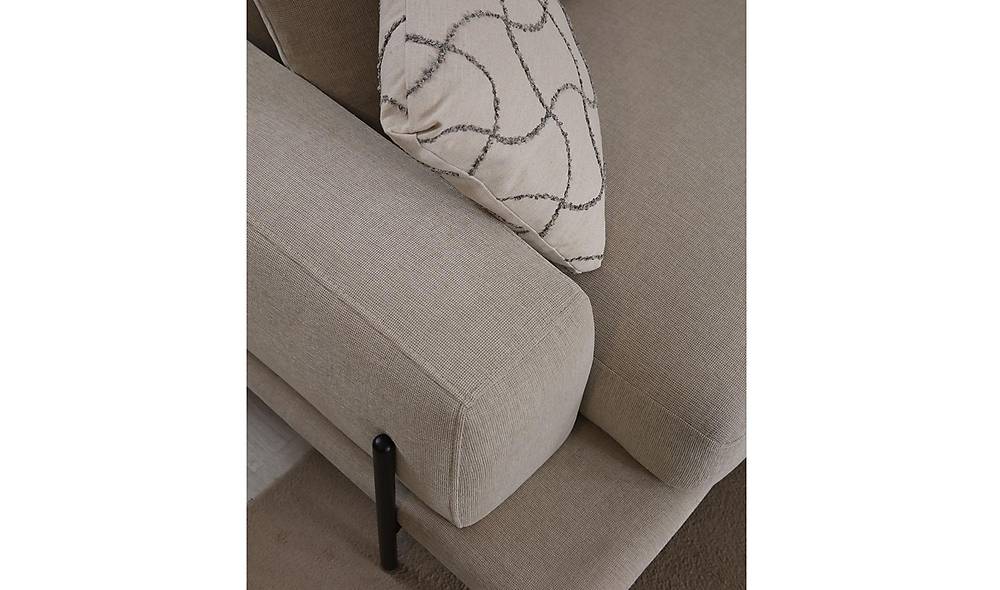 Merina Triple Sofa - Black