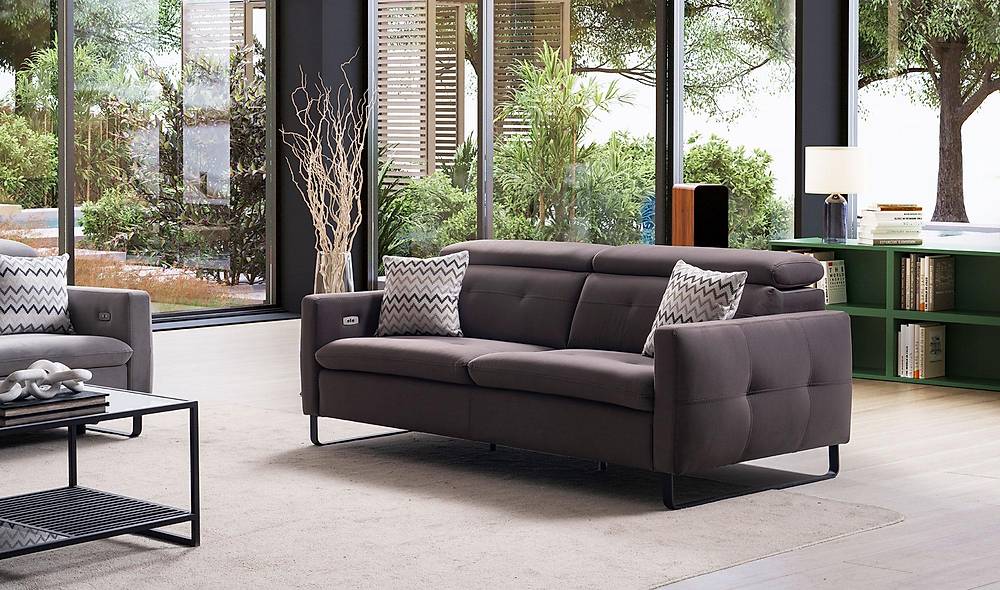Alissa Sofa Set With Motor - Gray