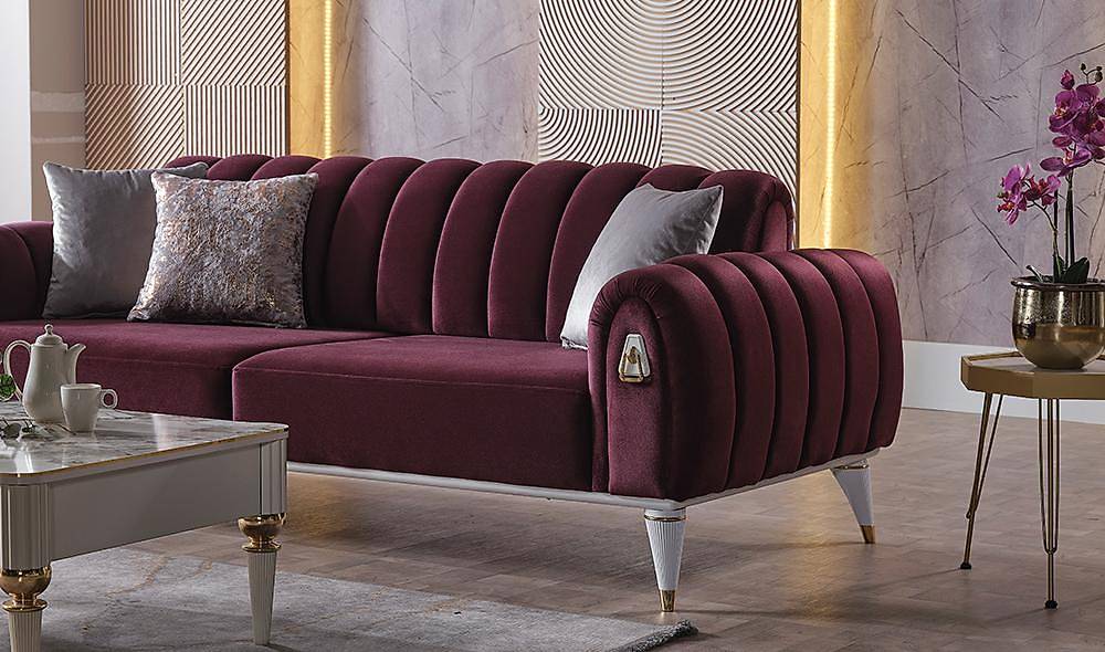 Hasır Sofa Set with Metal Design