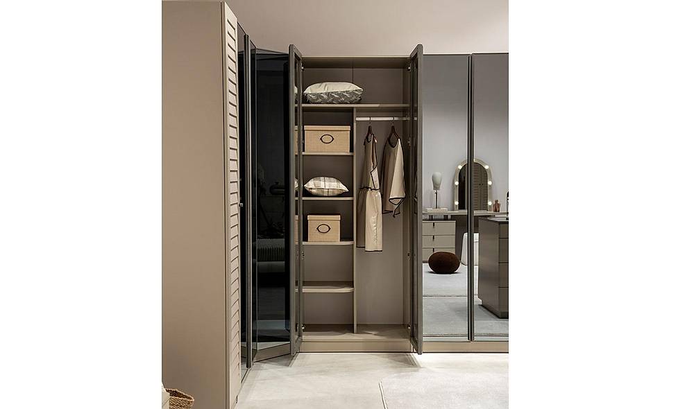 Latte Wardrobe - Corner Wardrobe