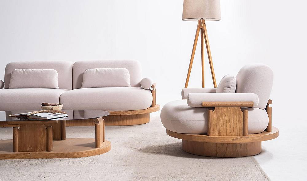 Bitez Sofa Set - Oak