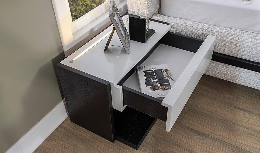 Elika Bedroom with Base - Corner Wardrobe