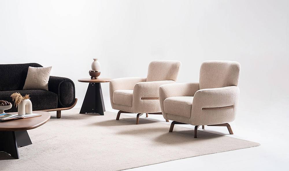 Maisie Sofa Set - Dark Brown