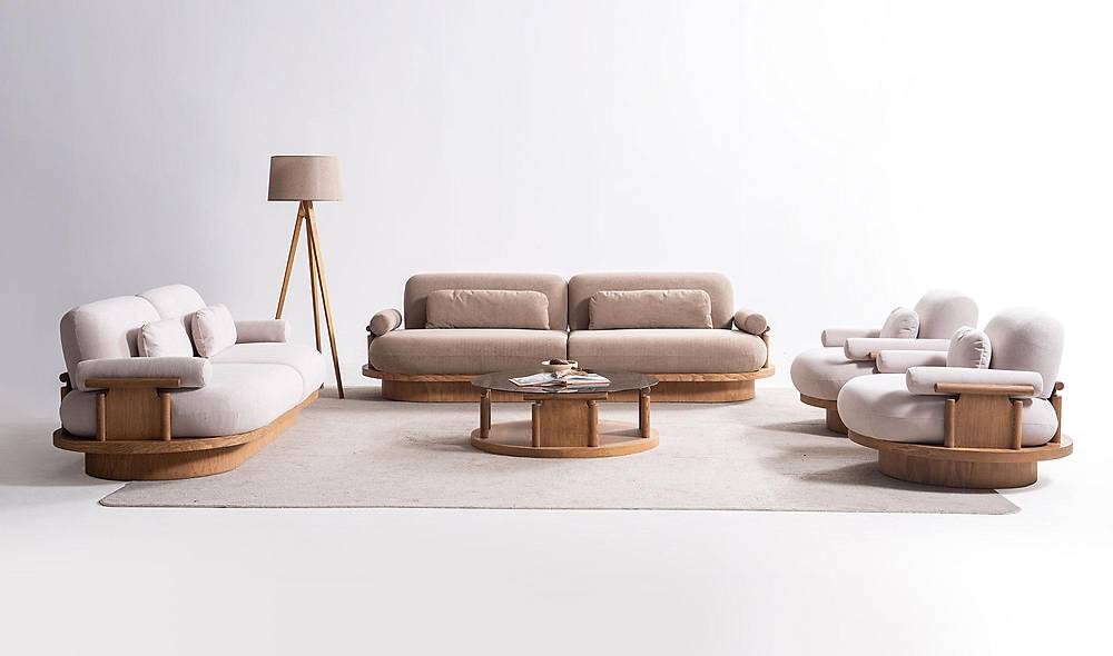 Bitez Sofa Set - Oak