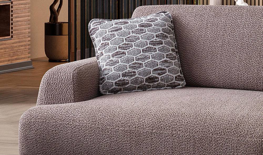 Linz Sofa - Brown - Cream