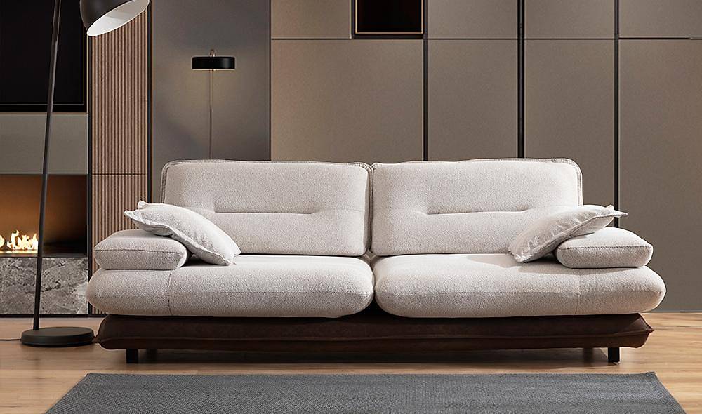 Modena Sofa Set - Cream Brown