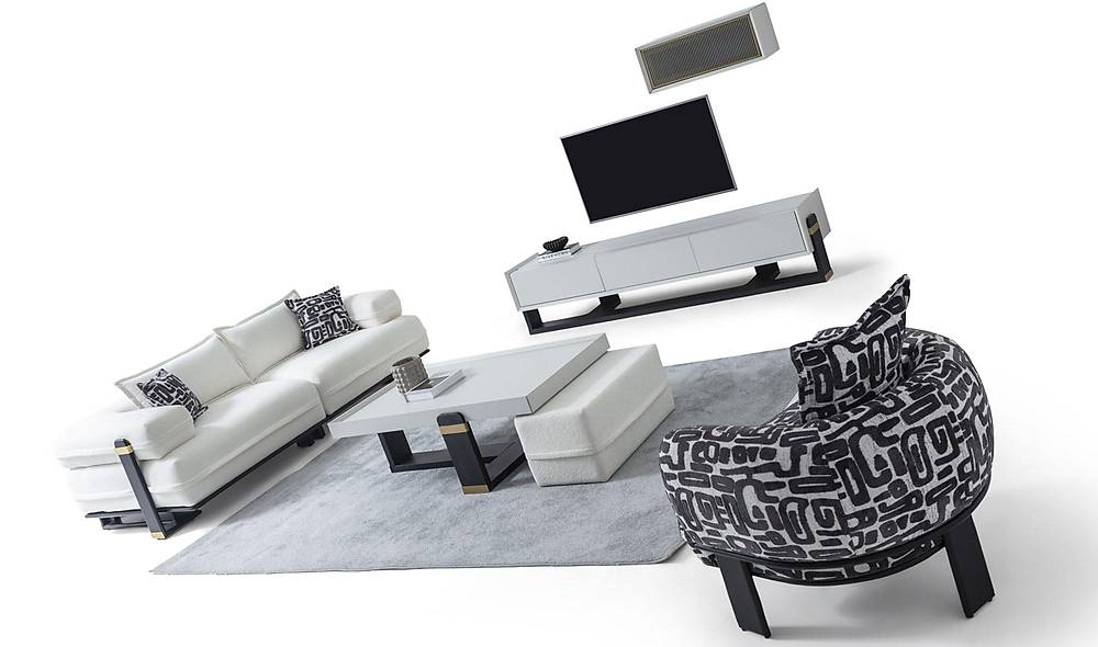 Lavaro Sofa Set - Black
