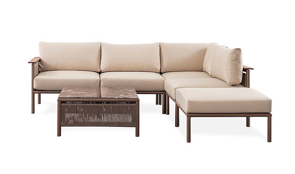 Nossa Bronze L Garden Sofa